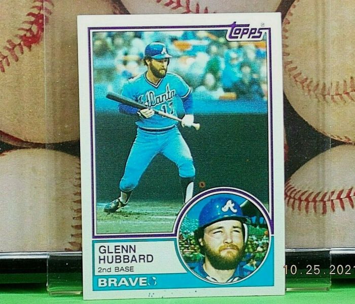 Glenn hubbard baseball card value