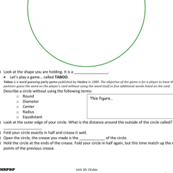 Common core geometry unit 9 circle geometry answers