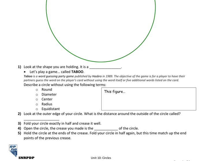 Common core geometry unit 9 circle geometry answers